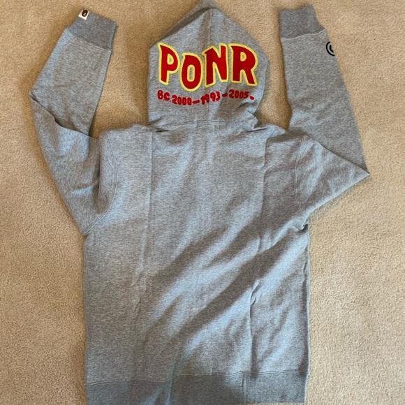 Bape A Bathing Ape PONR Shark Hoodie - Picture 2 of 8